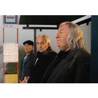 Oldřich Kaiser, Didier Flamand a Jiří Lábus ve filmu Klauni (2013, režie Viktor Tauš)